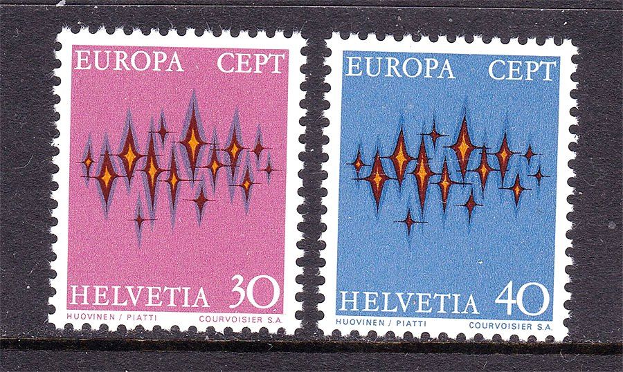 Швейцария 1972 г  MNH - EUROPA CEPT - - фото фото фото 0