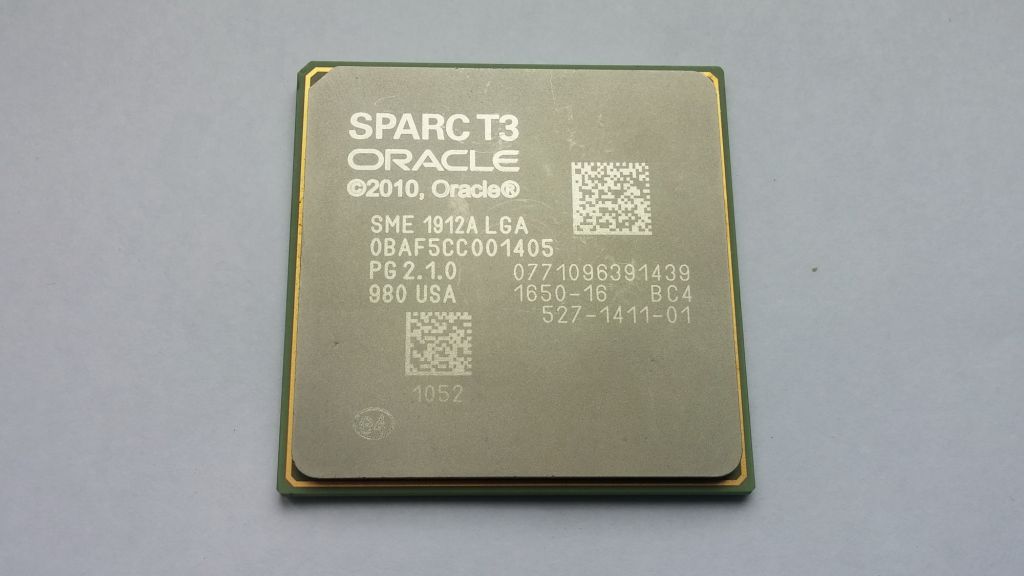 Sun Oracle Sparc T3 1.65GHz LGA 1912A 16ядер/128потоков процессор Вживане - фото фото фото 1