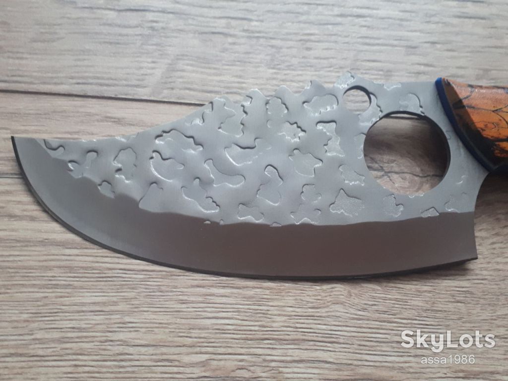 Кухонний ніж-сокира  (cleaver) Цай-дао для нарізки м'яса,овочів+чохол - фото фото фото 3