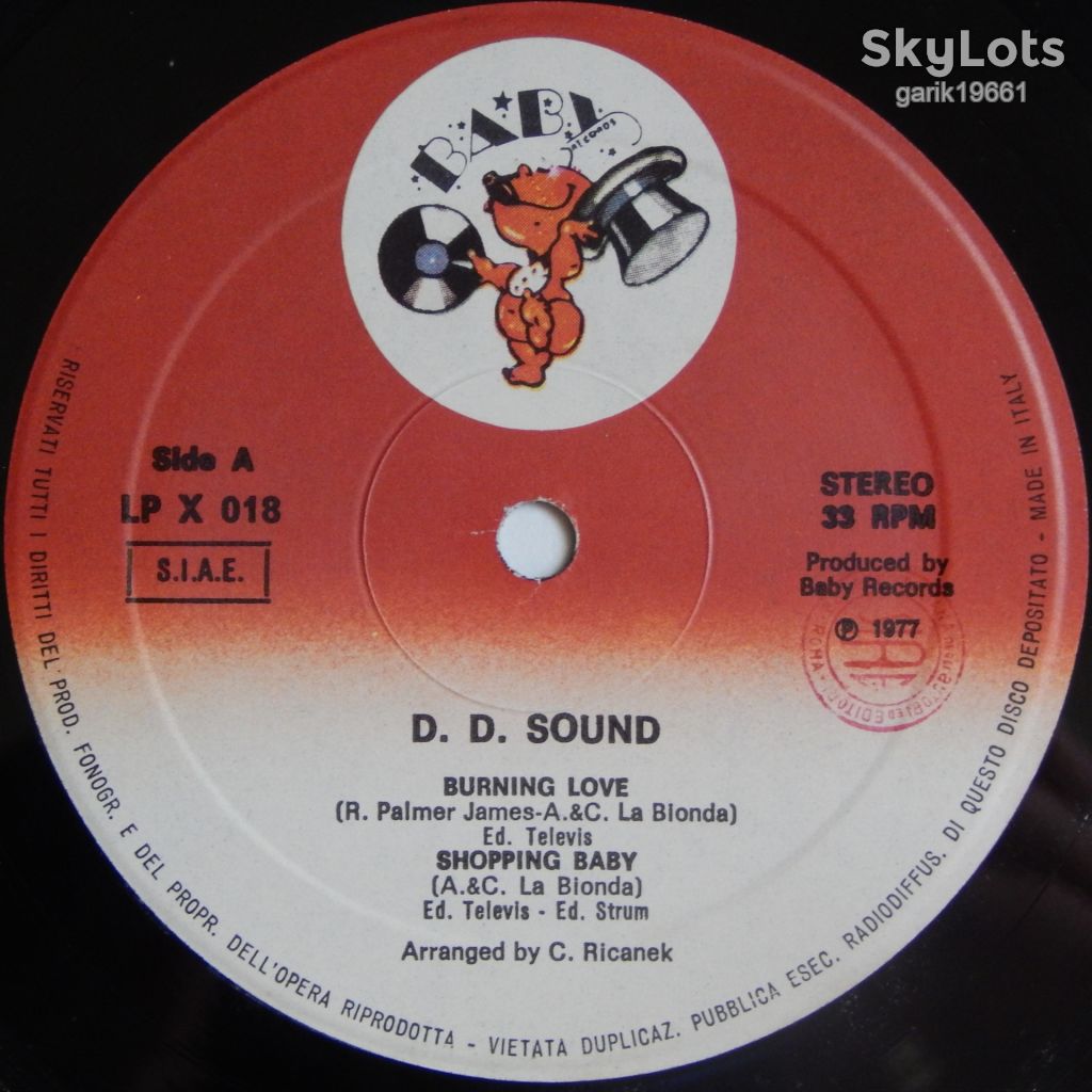 D.D. Sound – Disco Delivery  (Baby Records – LPX 018, Italy) NM-/NM- - фото фото фото 2