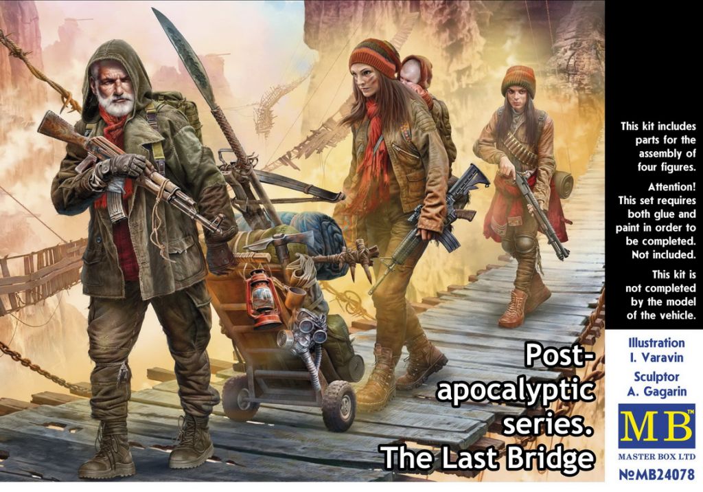 Master Box 24078 Pоst-apocalyptic series. The Last Bridge. 1/24 - фото фото фото 0