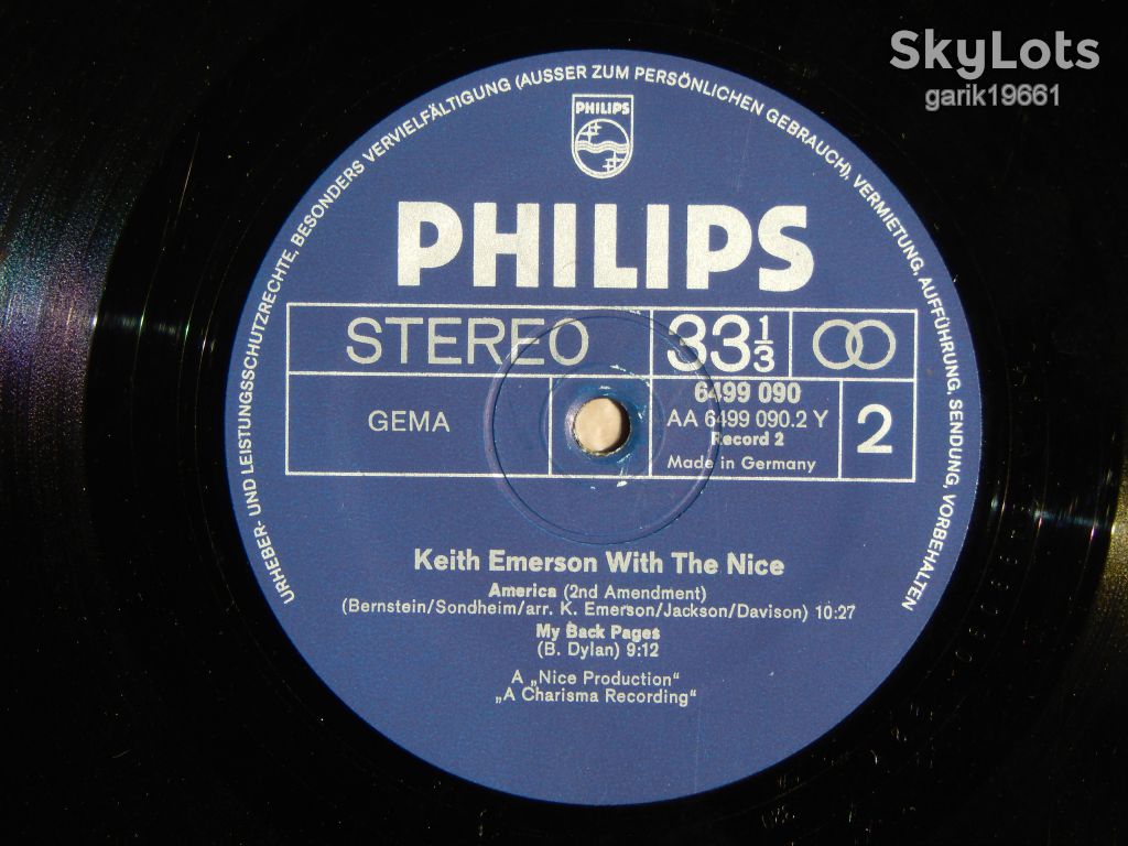 Keith Emerson With The Nice (Philips ‎– 6610 011, Germany) EX+/EX/EX - фото фото фото 6