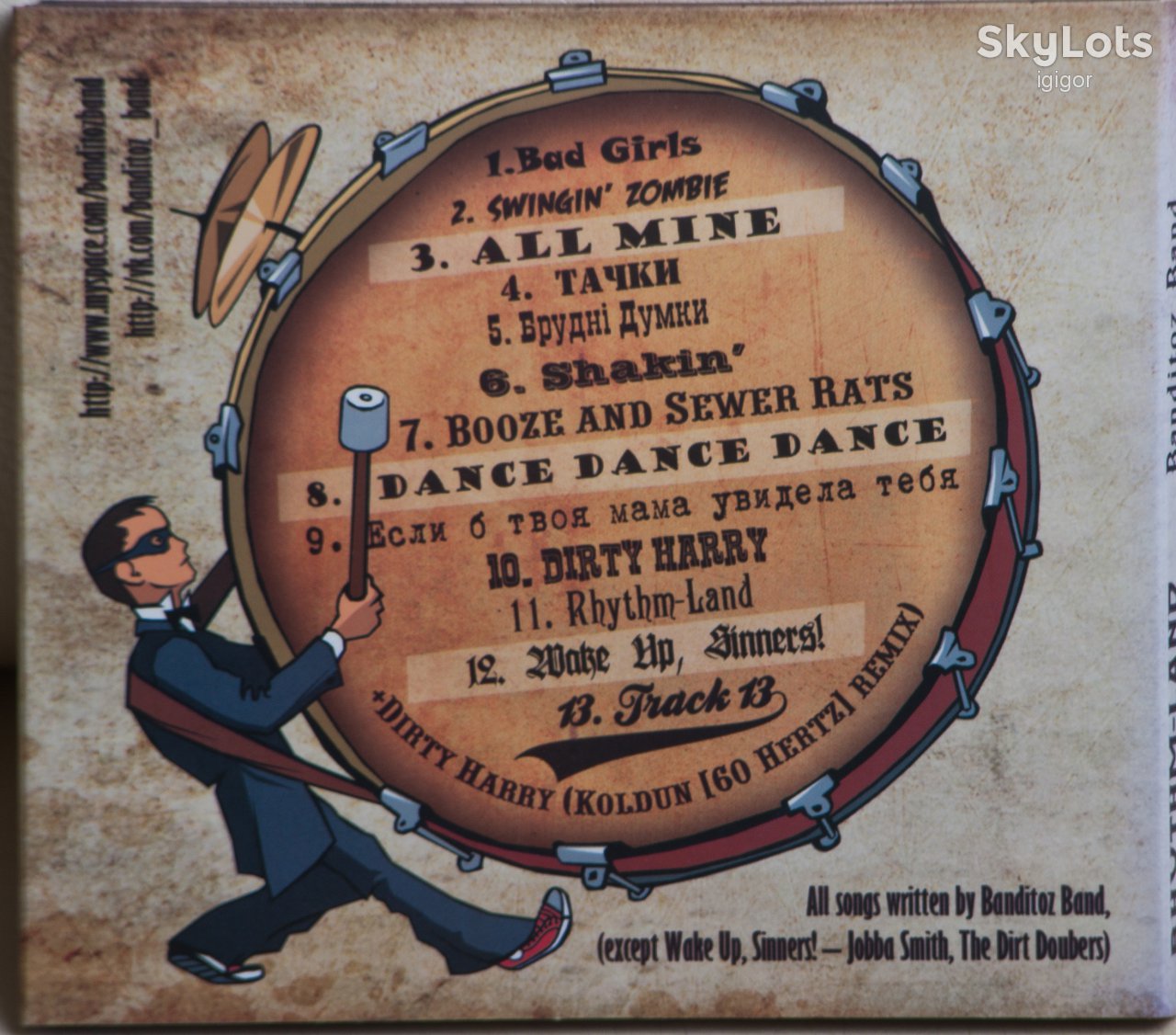 Banditoz Band ‎– Rhythm-Land CD  Rockabilly, Psychobilly Украина - фото фото фото 1