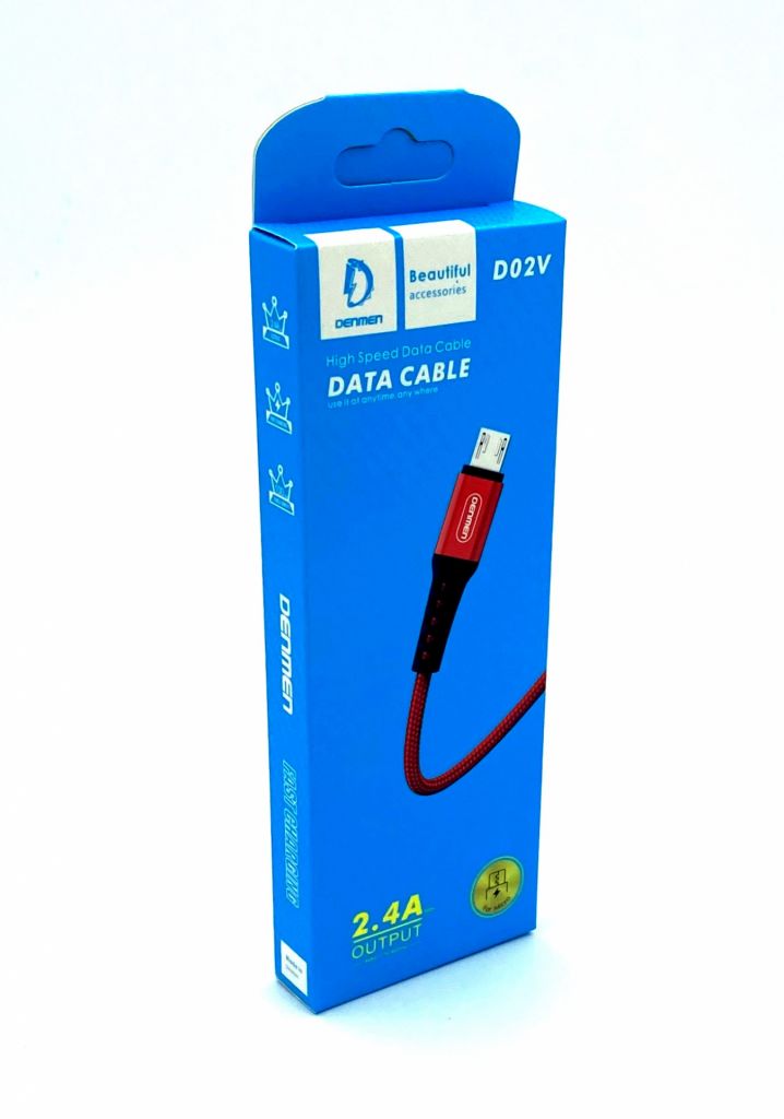 Дата кабель DENMEN D02V Micro USB Красный - фото фото фото 0
