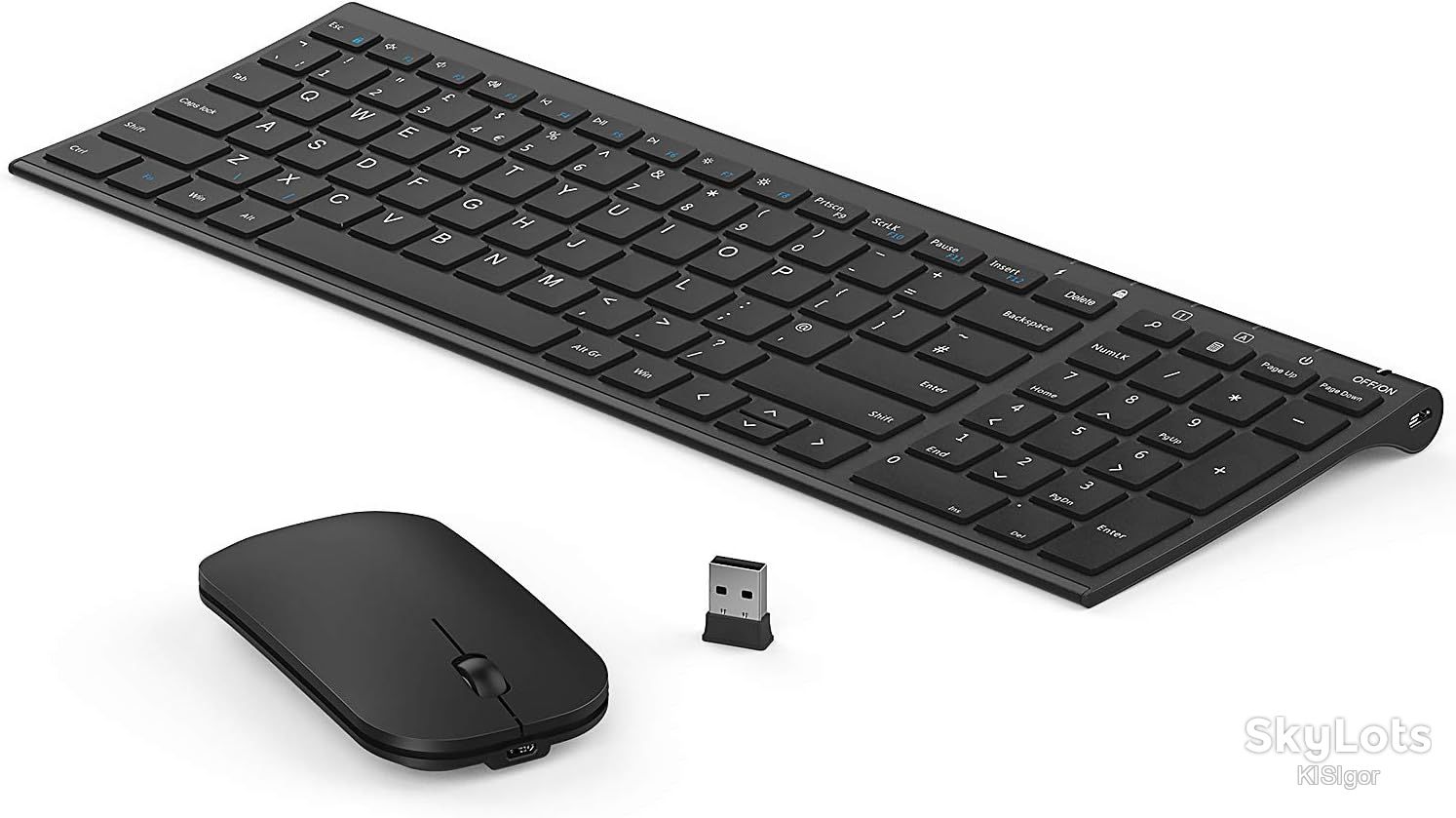 Бездротовий комплект Ultra Slim Wireless Multimedia Keyboard and Mouse Set  *80282 - фото фото фото 0