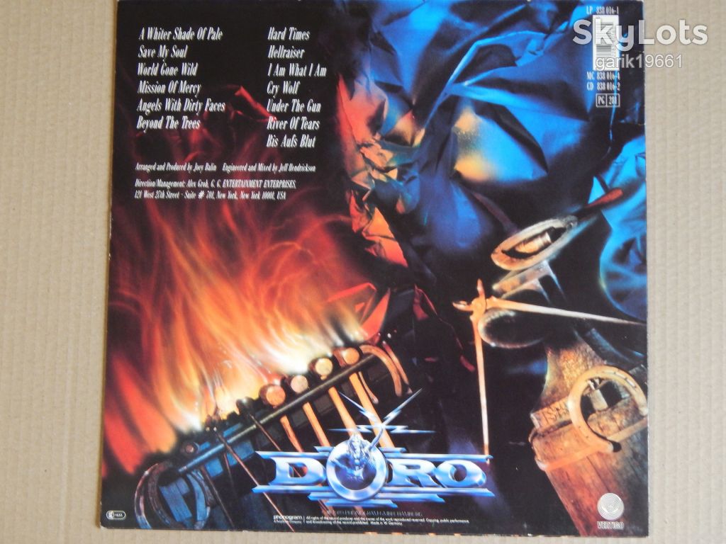 Doro – Force Majeure   (Vertigo – 838 016-1, Germany) insert NM-/NM- - фото фото фото 1