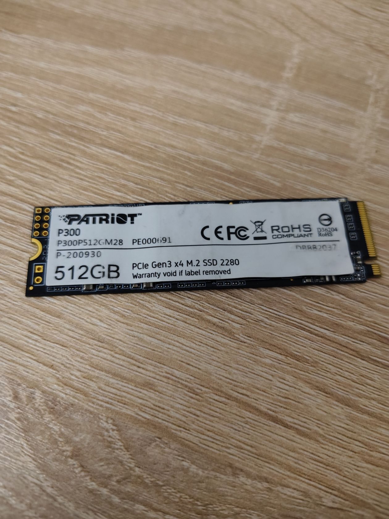 SSD m2 nvme   (Patriot P300) 512Gb. - фото фото фото 0