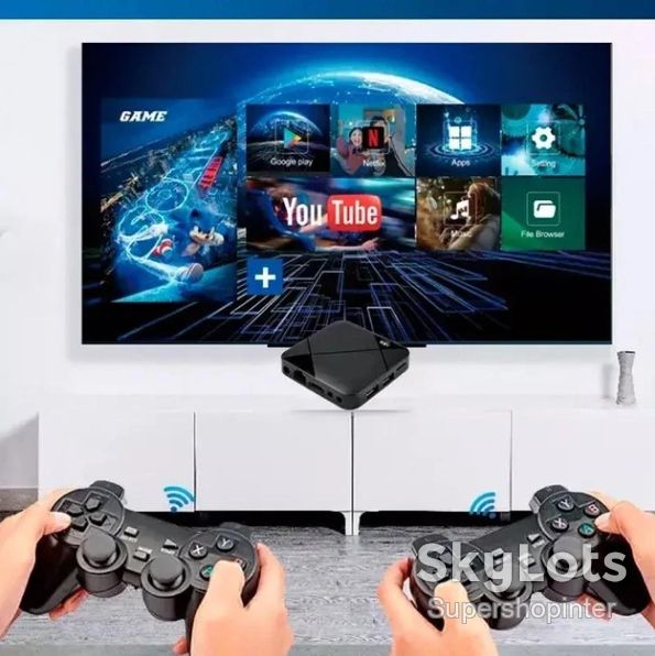 Стационарная игровая приставка консоль micro USB 2 джойстика M8MINI Black - фото фото фото 1