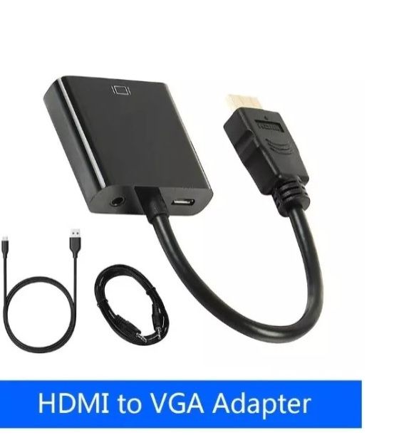 Конвертер HDMI to VGA +USB 1080P PS3,4,XBOX,Т2 - фото фото фото 1