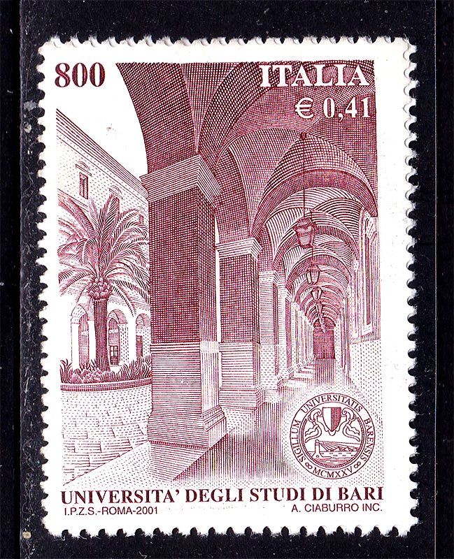 Италия  2001 г MNH   архитектура - фото фото фото 0