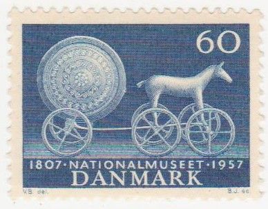 Дания 1957 г. №  372 ** - фото фото фото 0