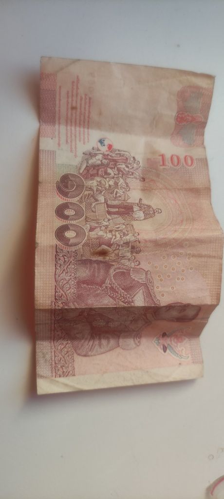 Винтажные 100 бат банкнота Таиланда fn655 - фото фото фото 1