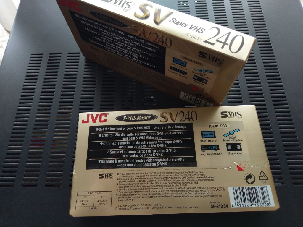 JVC SV240 S-VHS кассеты 2ШТ. НОВІ - фото фото фото 1