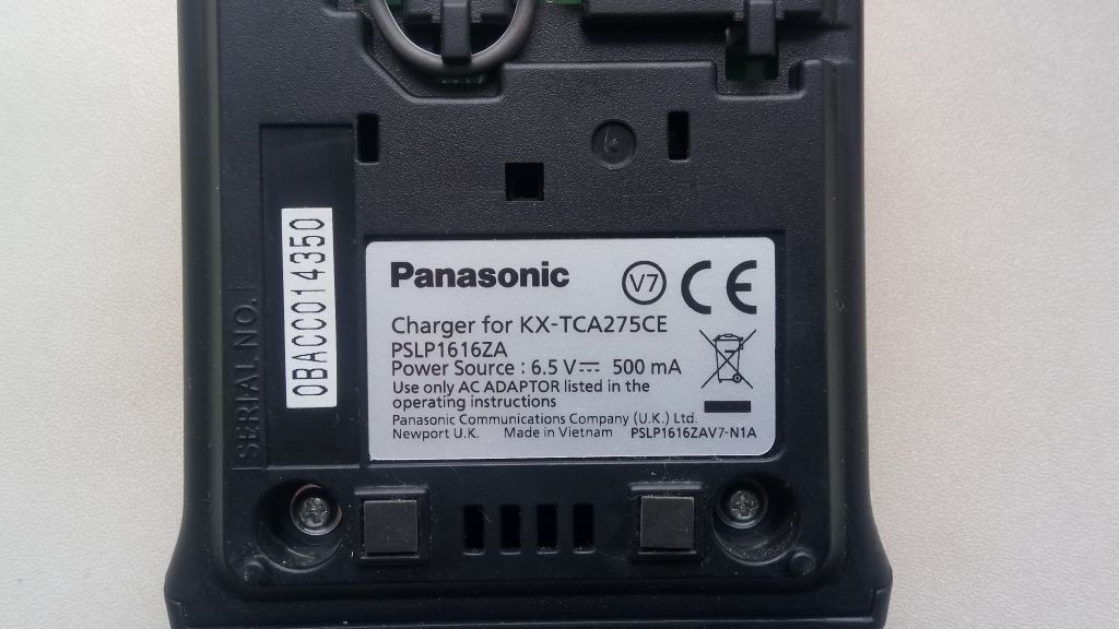 ЗАРЯДНОЕ + БП ДЛЯ Panasonic KX-TCA275CE DECT 49 ГРИВЕН - фото фото фото 3