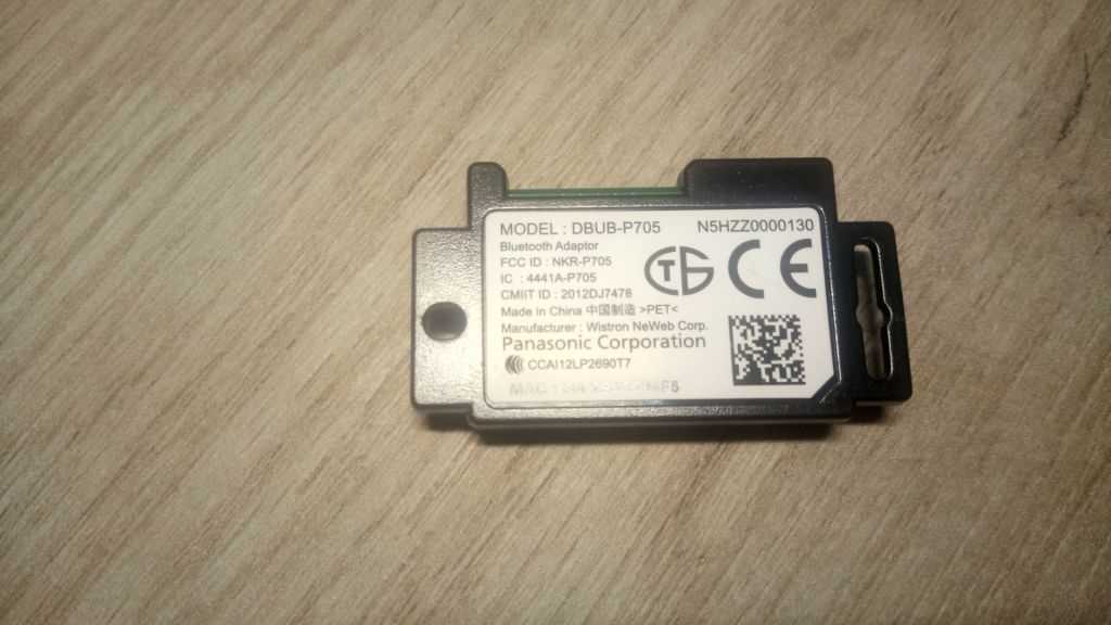 МОДУЛЬ BLUETOOTH MODULE DBUB-P705 C TV Panasonic 42   РАЗБОРКА - фото фото фото 0