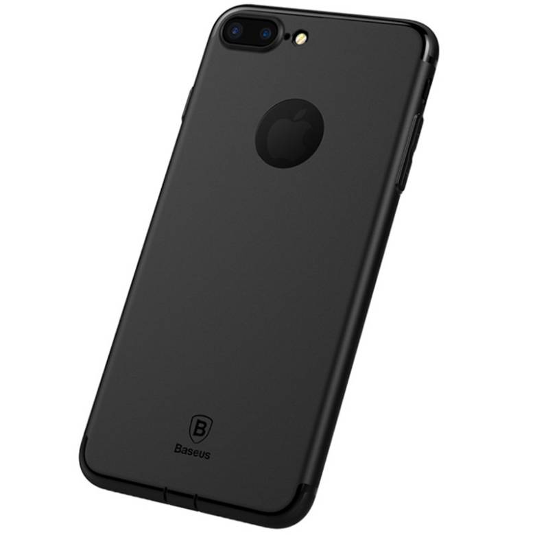 Чехол Baseus для iPhone 8 Plus/7 Plus Simple Solid Black (ARAPIPH7P-MS01) - фото фото фото 1