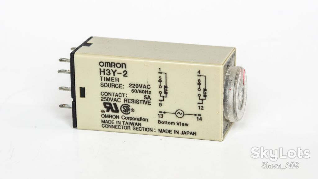 Реле часу Omron H3Y-2 AC220V 30s made in Taiwan - фото фото фото 1