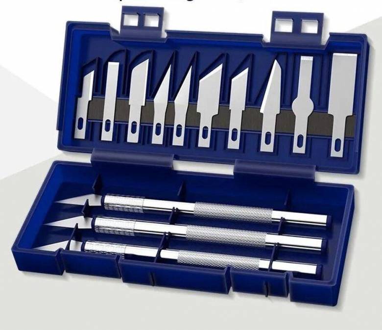 Набор ножей скальпелей 13pc precision knife set, lite - фото фото фото 0