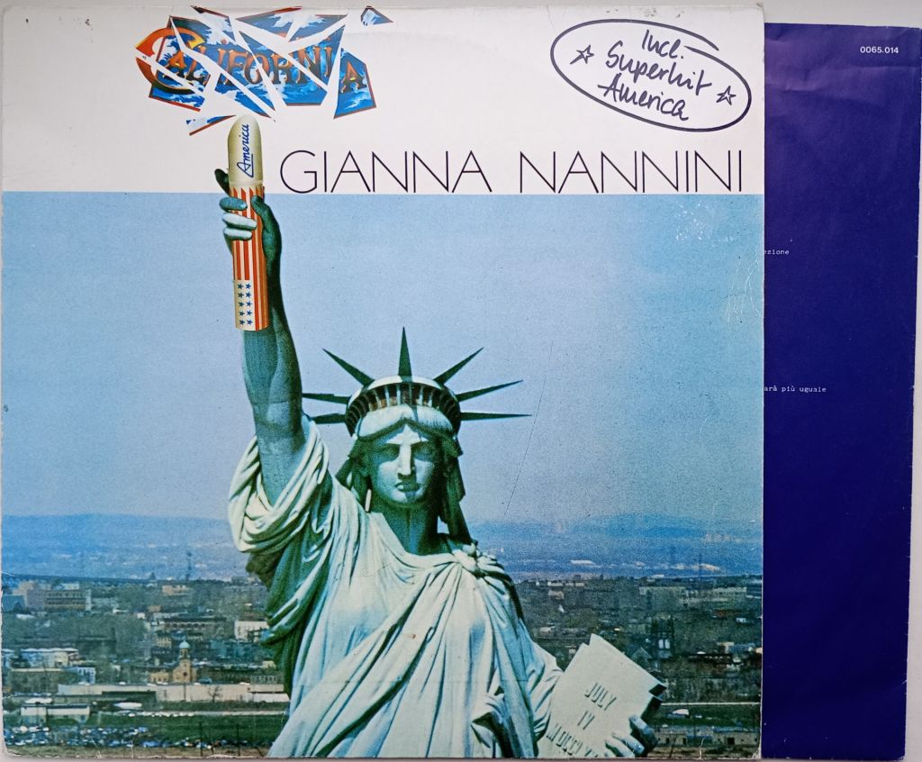 GIANNA NANNINI California LP VG/VG+ - фото фото фото 0