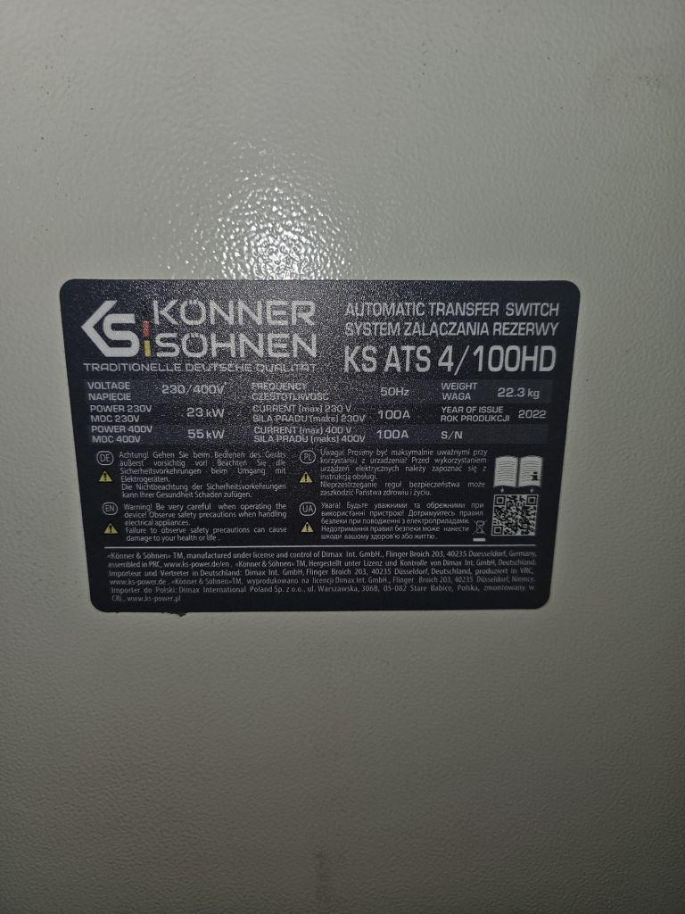 Автоматика для генератора Konner&amp;Sohnen KS ATS 4/100HD - фото фото фото 3