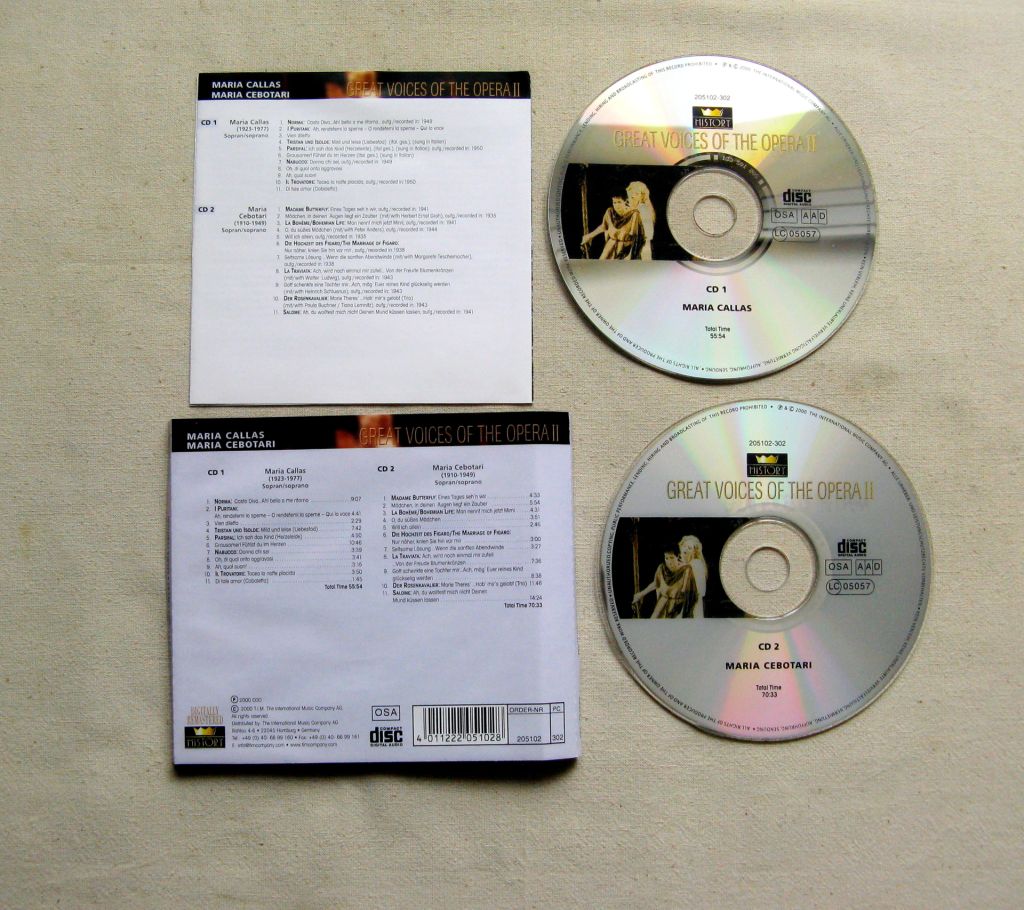 CD Классика. Great Voices Of The Opera II Primadonnas. 2CD. 2000. - фото фото фото 2