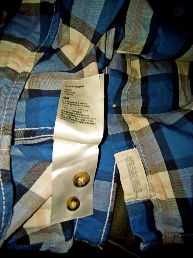 Рубашка мужская 50р. H&amp;M в клетку - фото фото фото 5