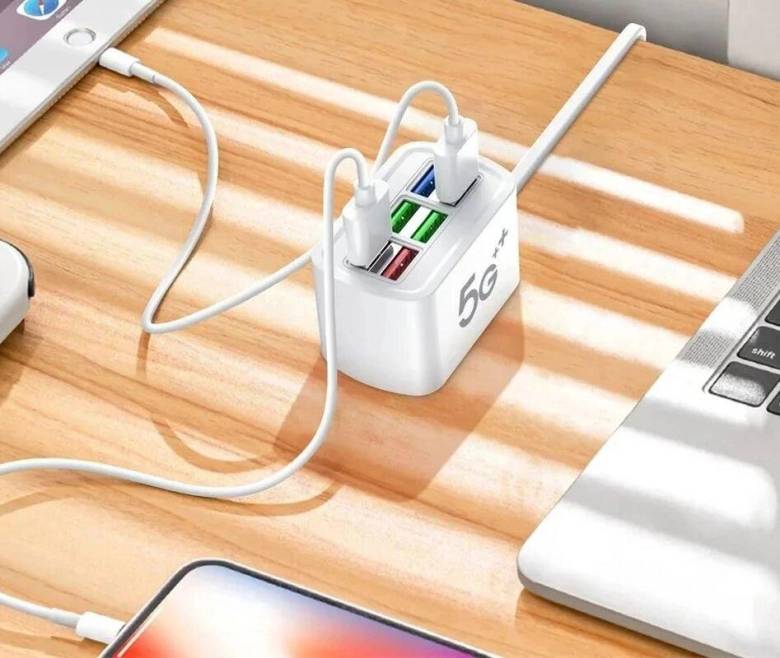 Адаптер питания Fast Charger 3.1А 5G быстрой зарядки на 6 usb портов - фото фото фото 1