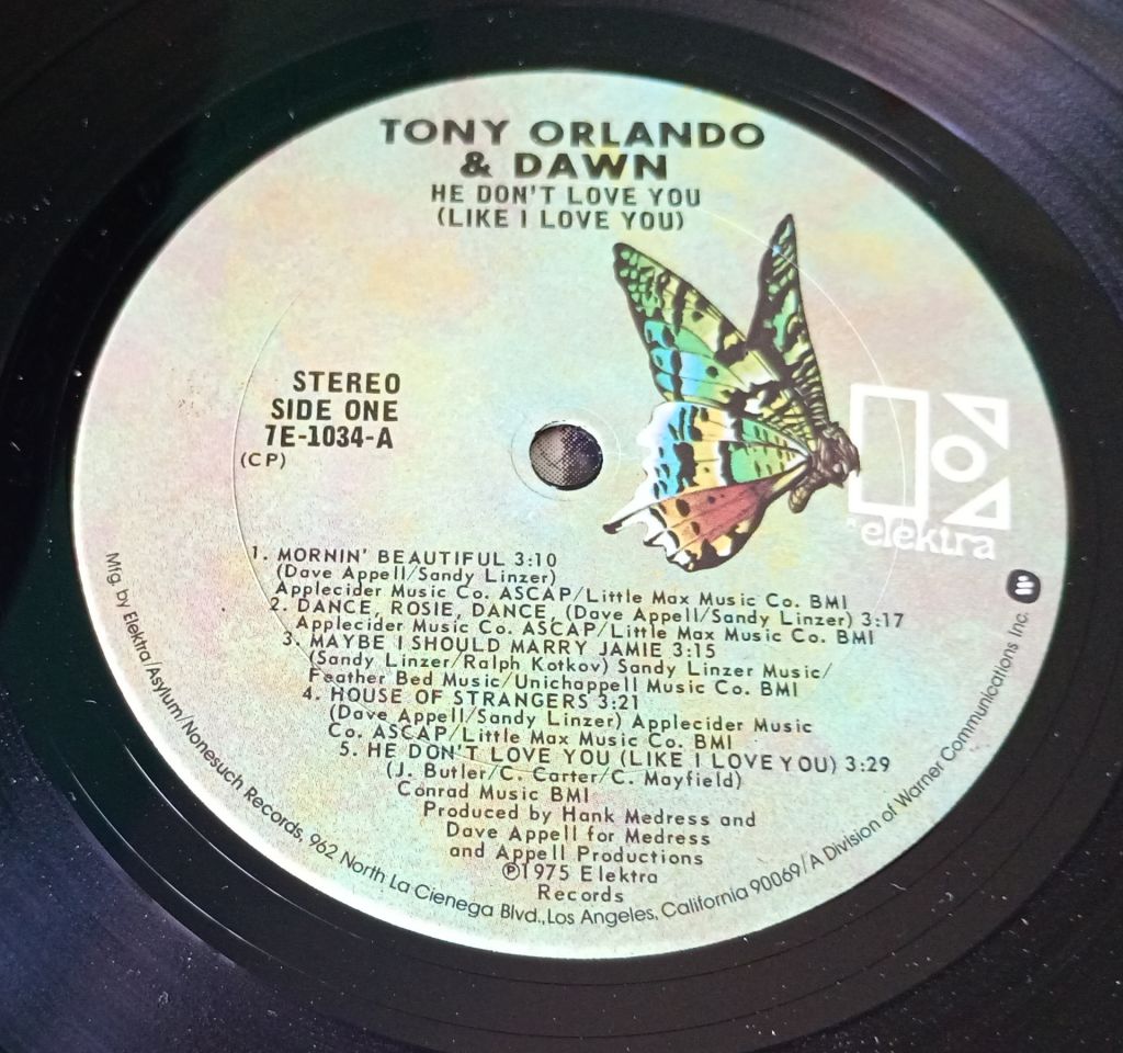 TONY ORLANDO AND DAWN He Don't Love You...  LP EX-/EX - фото фото фото 3