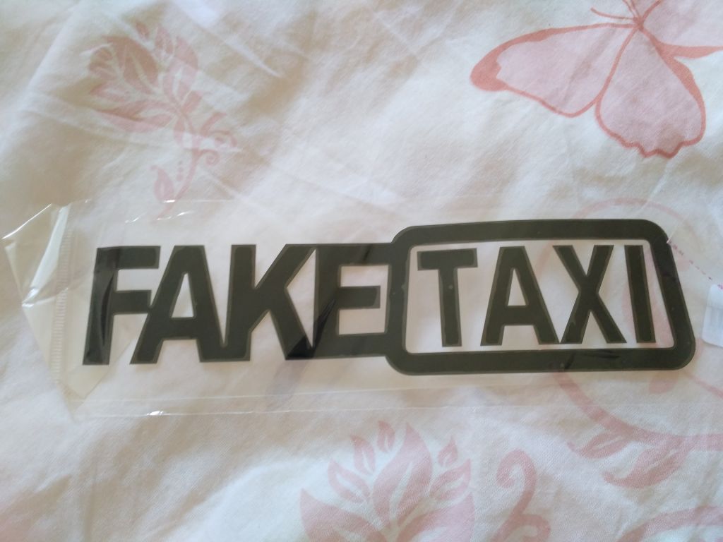 Наклейка на авто FakeTaxi Черная - фото фото фото 4