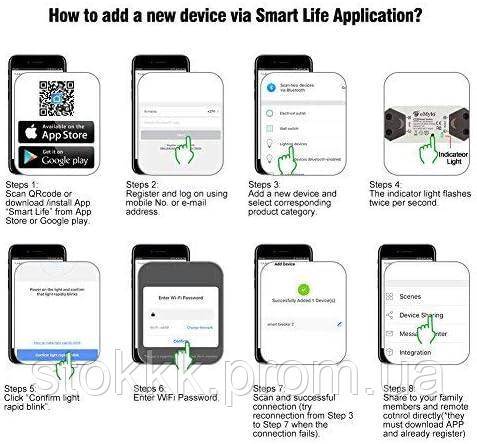 Переключатель  eMylo Smart WiFi 10А Wi-Fi Smart Life Уценка - фото фото фото 4