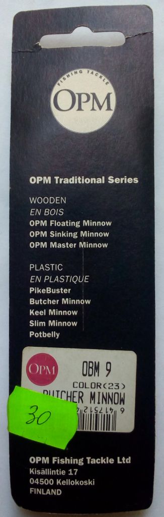 Воблер OPM Lures Fishing Tackle OBM 9  (23) - фото фото фото 1