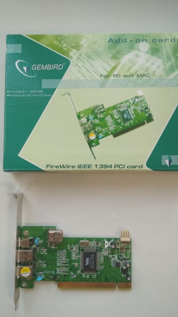 FireWire IEEE 1394 PCI Card + кабель 3 м. - фото фото фото 0