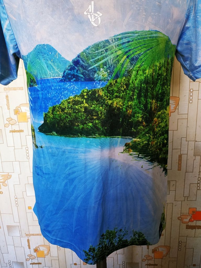 Футболка синя стрейчева SONNETI Турція унісекс p-p XL (маломірить) - фото фото фото 3