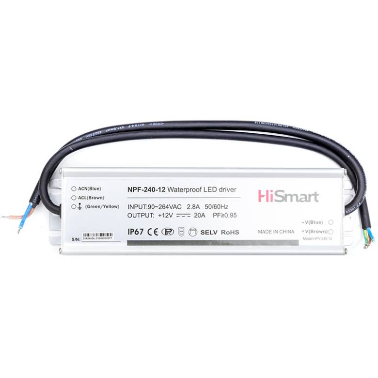 Блок питания HiSmart 12V, 20A, 240W, PFC, IP67 - фото фото фото 0