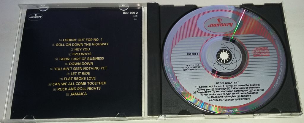 BACHMAN - TURNER OVERDRIVE BTO's Greatest CD US - фото фото фото 1