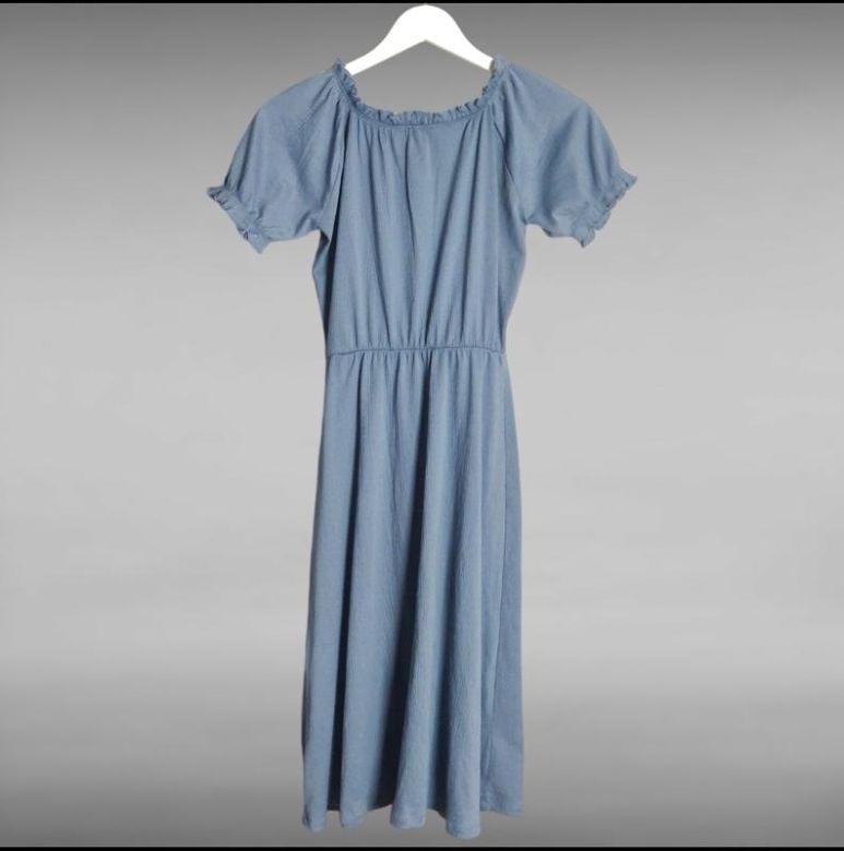 Сукня міді жіноча h&amp;amp;m блакитне - фото фото фото 2