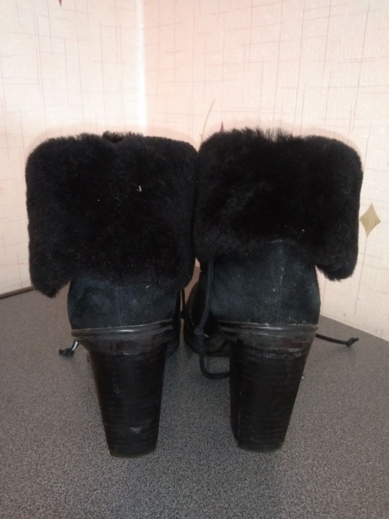 Зимние замшевые ботинки Braska 36р. - фото фото фото 4