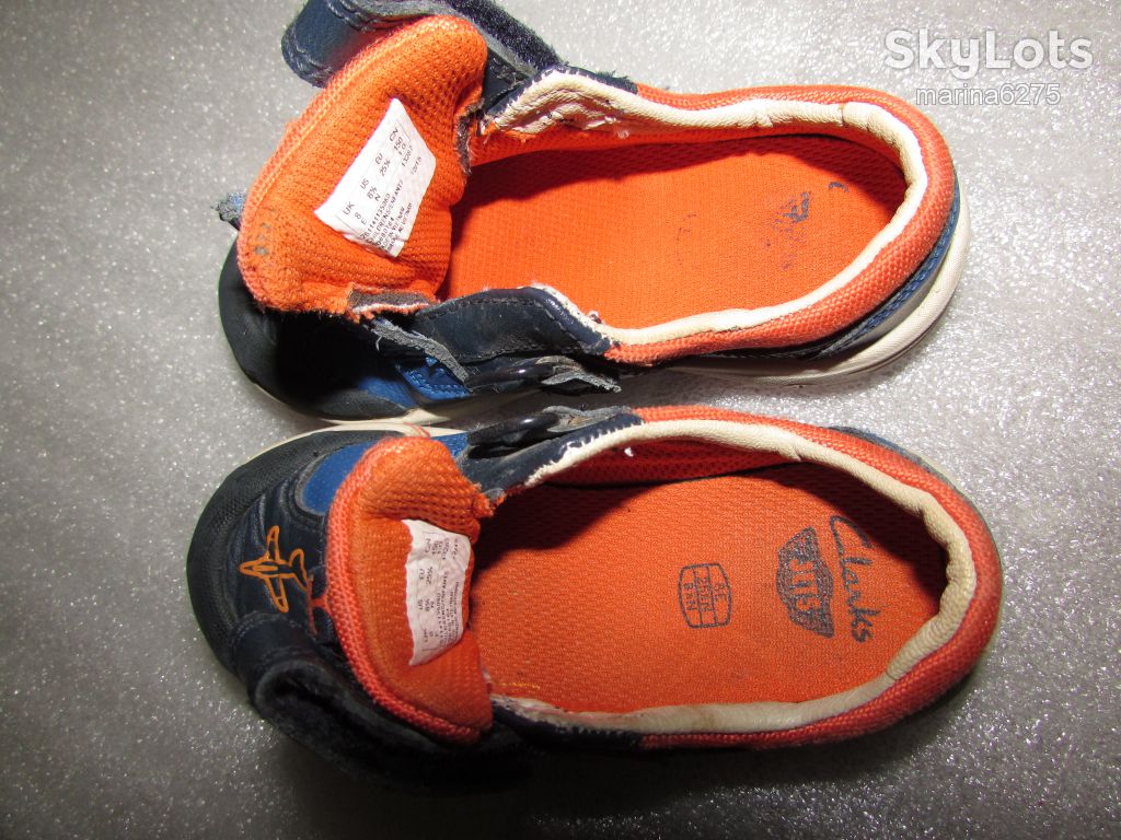 КОЖАНЫЕ КРОССОВКИ МИГАЛКИ ~Clarks PILOT~р 25,5 - фото фото фото 5
