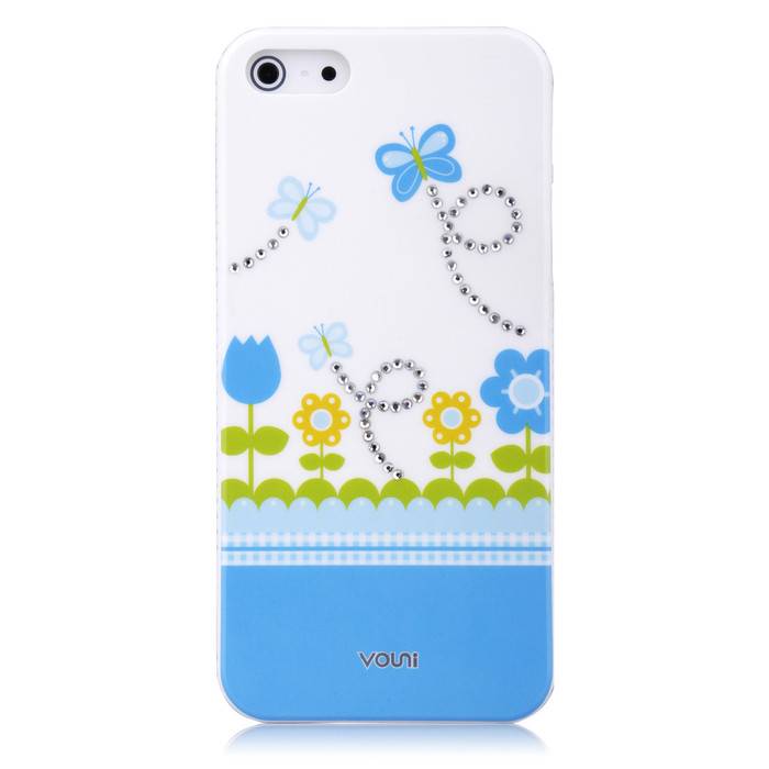 Чехол Vouni для iPhone 5/5S/5SE Swarovski Blue - фото фото фото 0