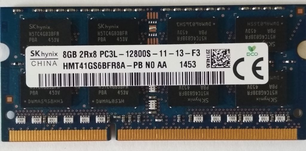 Для ноутбука 8GB DDR3L 1600MHz Hynix PC3L 12800S 2Rx8 RAM Оперативна пам'ять HMT41GS6BFR8A - фото фото фото 0