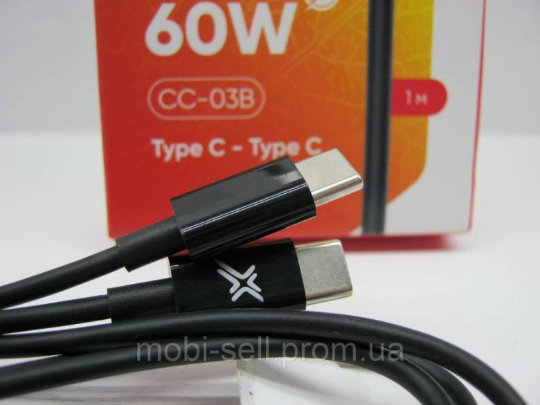 Кабель 60W Type-C-Type-C Grand-X CC-03B черный - фото фото фото 3