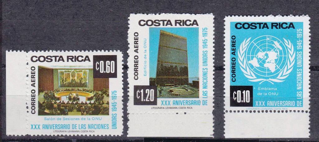 NM Коста Рика 1975 г  MNH - ООН - фото фото фото 0