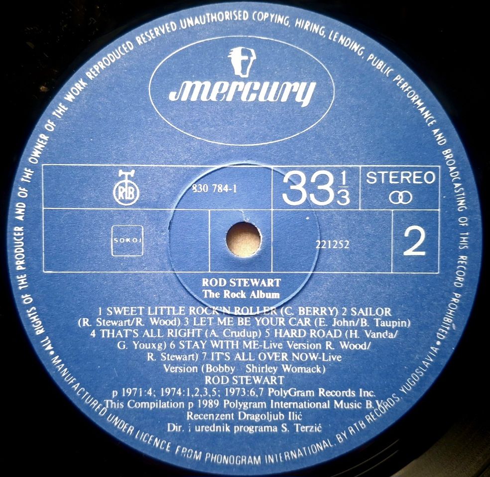 Rod Stewart - The Rock Album - 1969-74.  (LP). 12. Vinyl. Пластинка. Yugoslavia. - фото фото фото 5