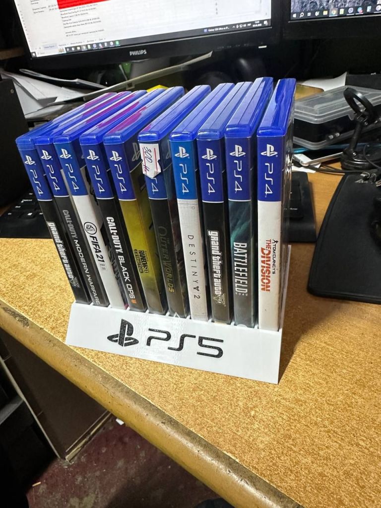 Подставка для дисков PS4 / PS5 / Xbox | Органайзер на 10 игр - фото фото фото 3