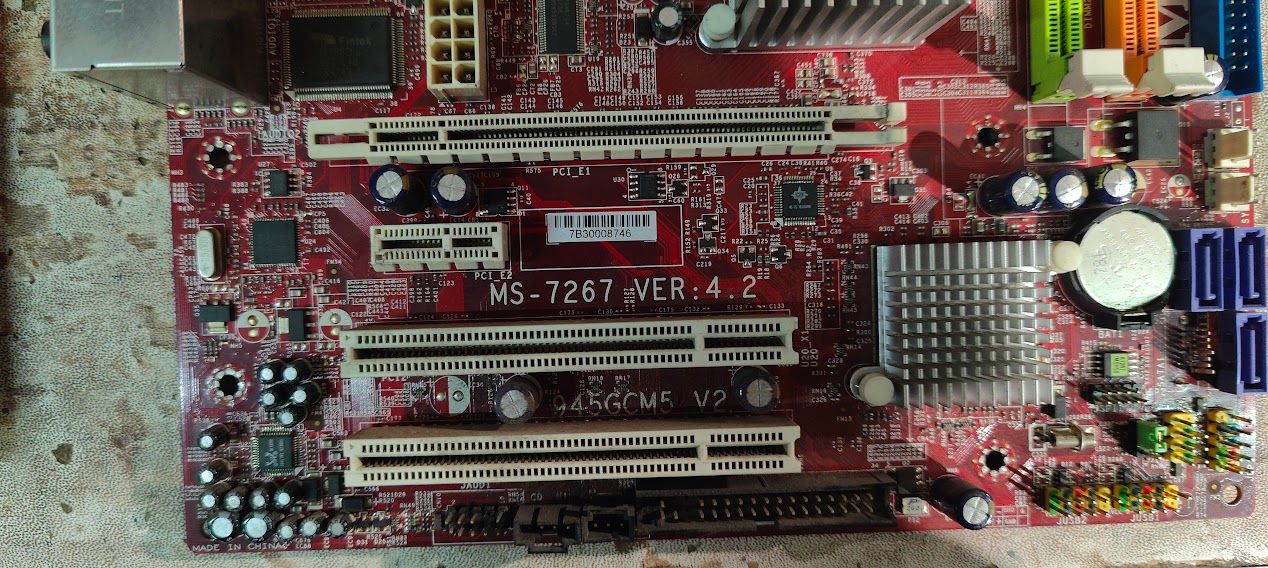Мат. плата MSI 945GCM5 V2 LGA775 i945GC PCI-E+SVGA+GbLAN SATA MicroATX 2DDR2 № K231312201 - фото фото фото 1