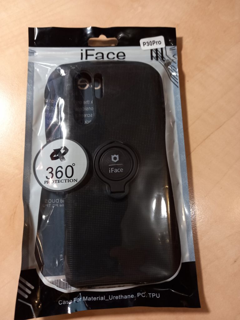 Чехол накладка iFace с кольцом для Huawei P30 Pro Black - фото фото фото 2