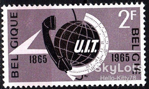 Бельгия 1965 100 лет МСЭ Mi 1390 MNH - фото фото фото 0