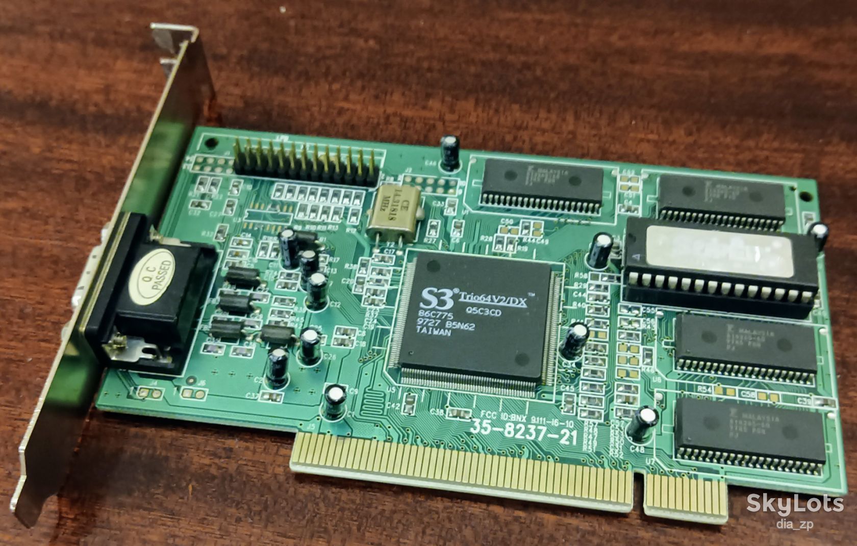 Ретро видеокарта PCI — S3 Trio64V2/DX 2MB  (100% Рабочая, Раритет 1997г) - фото фото фото 1