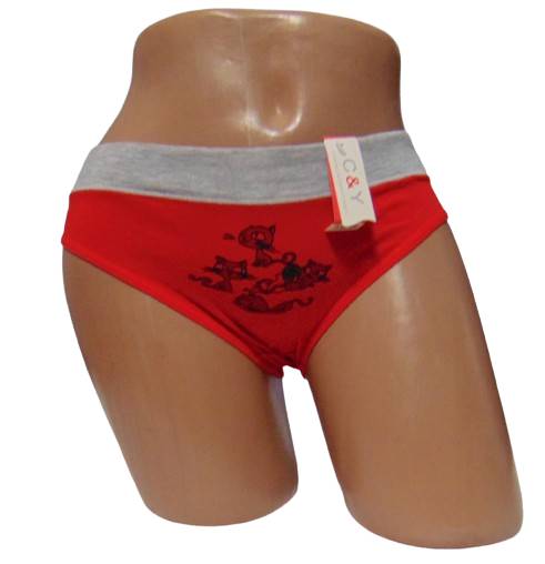 Трусики с кошечками CY 3204 L-XL красные - фото фото фото 0