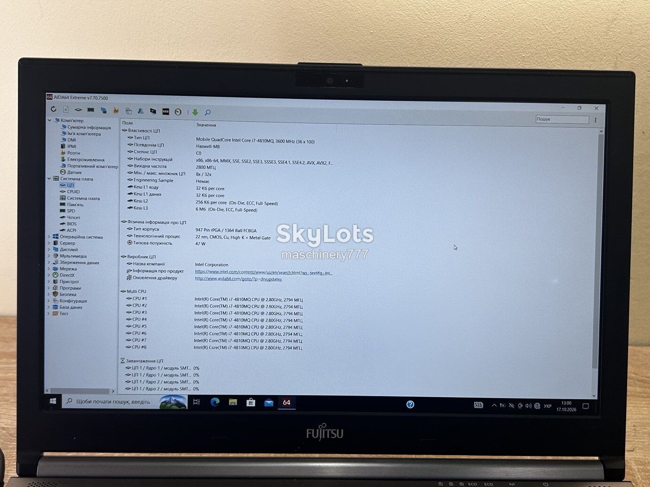 ноутбук fujitsu celsius h730-intel core i7-4810mq-16gb ram ddr3-nvidia quadro k1100m-2gb-№а981 - фото фото фото 10